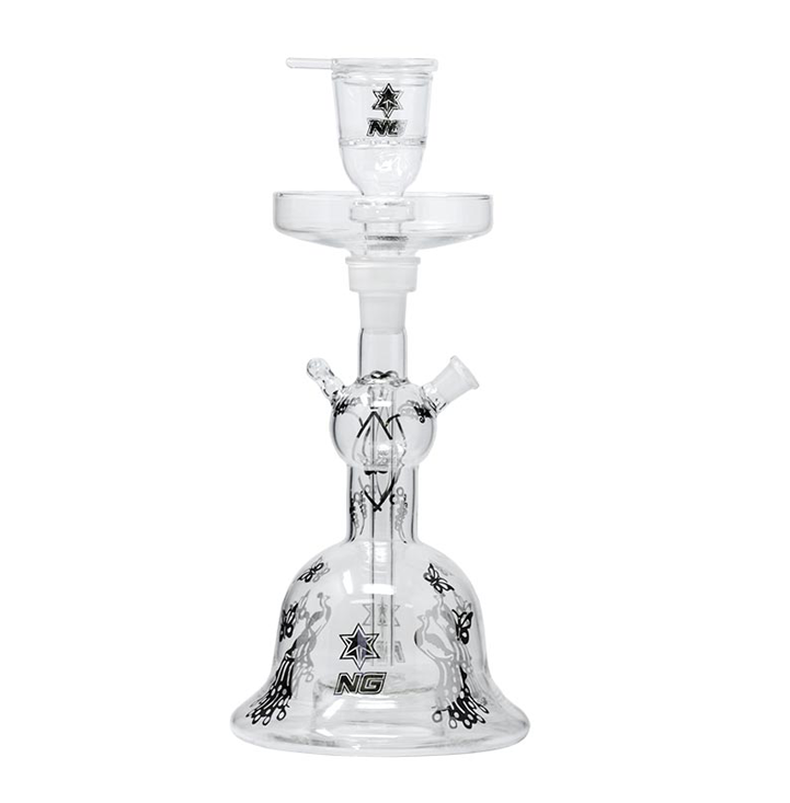 O NG-15 inch Clear Hookah Set [TD-11]