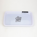 Acid Secs LED Rolling Tray with Grinding Pad Tray Acid Secs Productions Inc. White