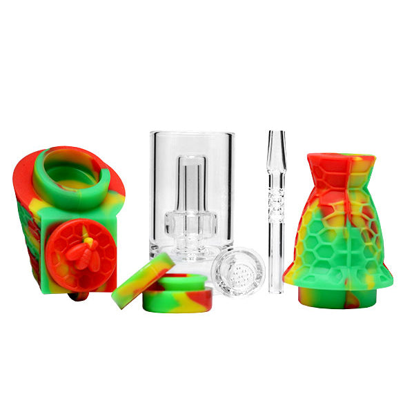 O 8 inch Silicone Nectar Collector Bubbler [WP-28]