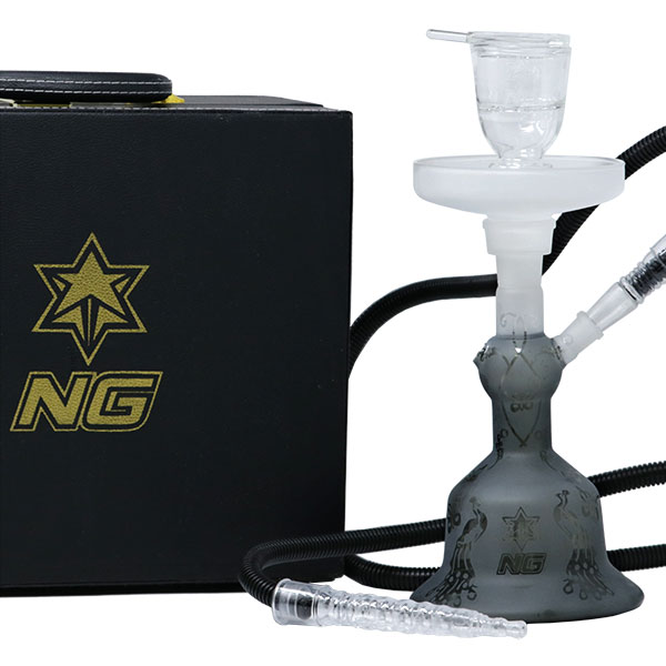 O NG-13 inch Sandblasted Hookah Set [TD-2]