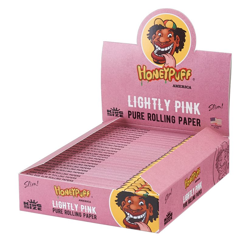 O Honey Puff | Rolling Paper King Size – Lightly Pink [P1180-04]