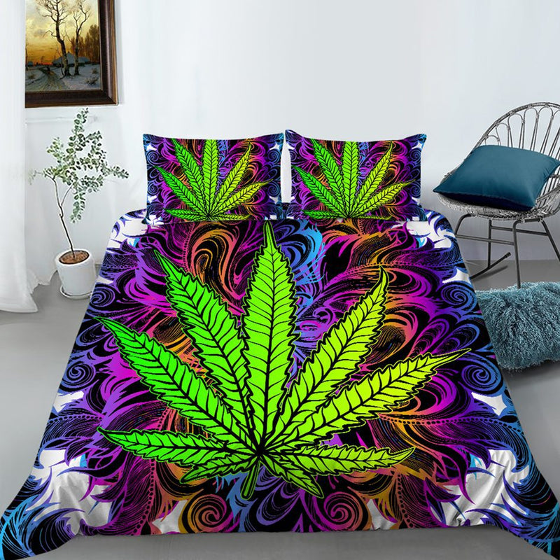 O Mr Johnny Green | Digital Printed 3Pcs Queen Size Duvet Cover