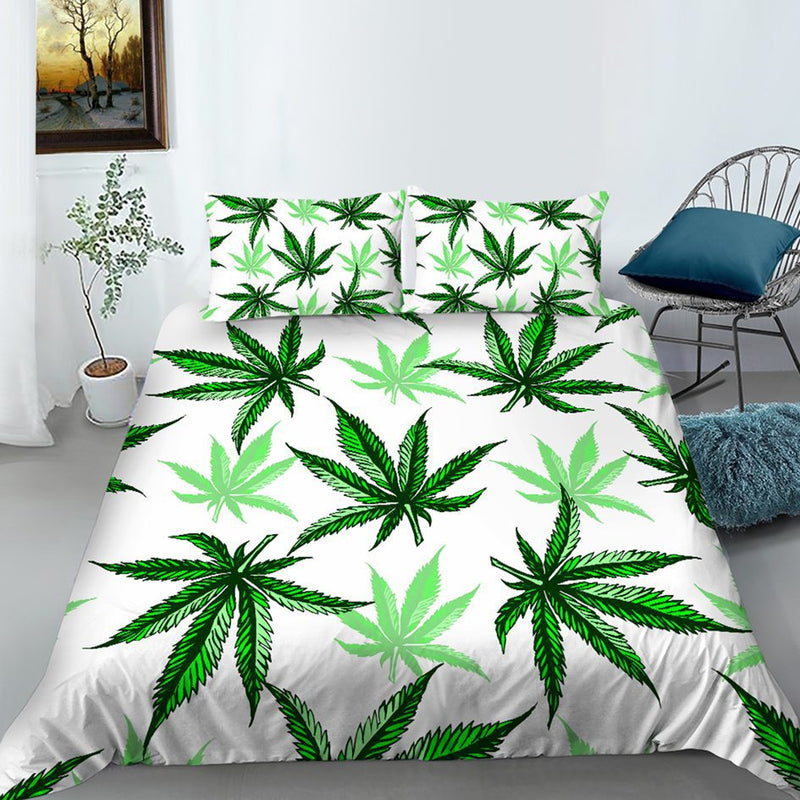 O Mr Johnny Green | Digital Printed 3Pcs Queen Size Duvet Cover