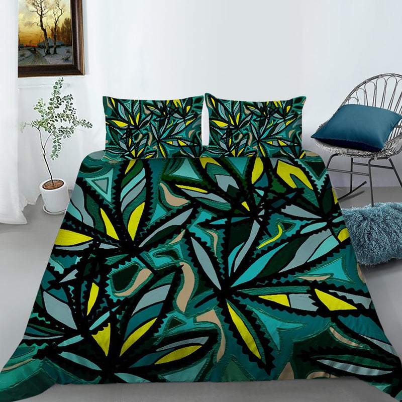 O Mr Johnny Green | Digital Printed 3Pcs Queen Size Duvet Cover