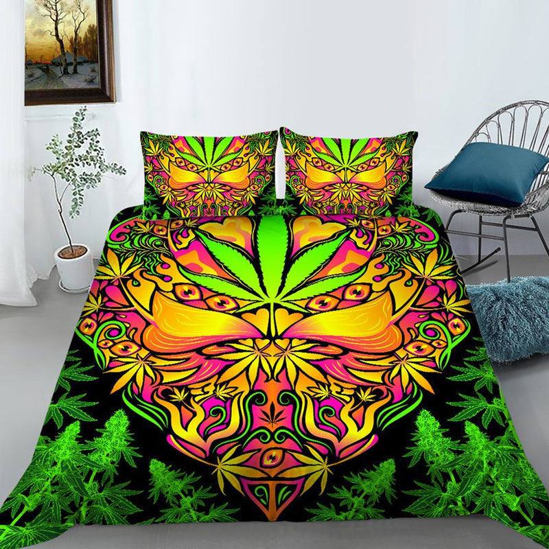 O Mr Johnny Green | Digital Printed 3Pcs Queen Size Duvet Cover