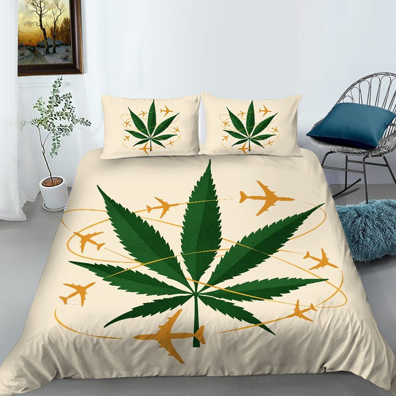 O Mr Johnny Green | Digital Printed 3Pcs Queen Size Duvet Cover