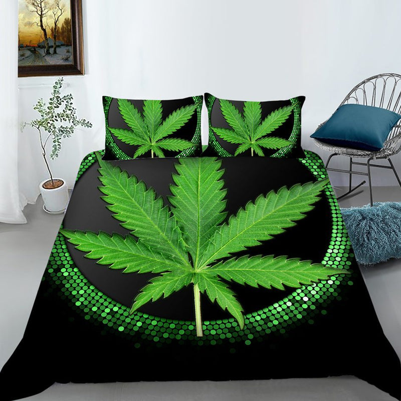 O Mr Johnny Green | Digital Printed 3Pcs Queen Size Duvet Cover