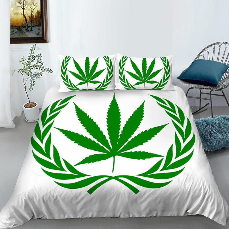 O Mr Johnny Green | Digital Printed 3Pcs Queen Size Duvet Cover