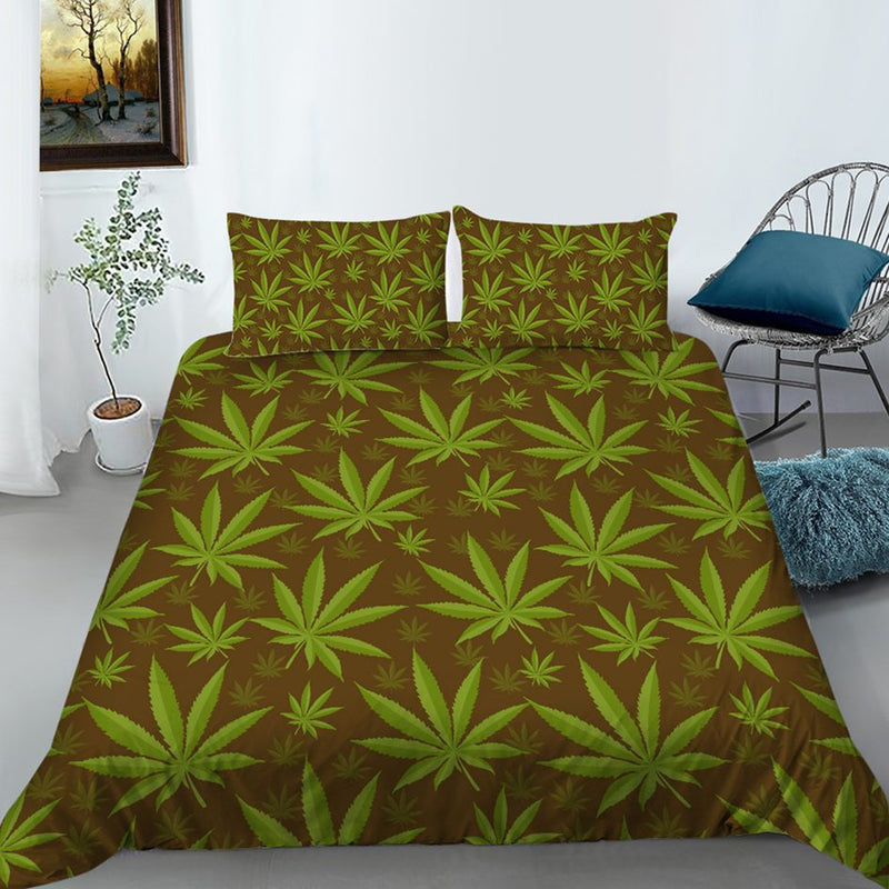 O Mr Johnny Green | Digital Printed 3Pcs Queen Size Duvet Cover