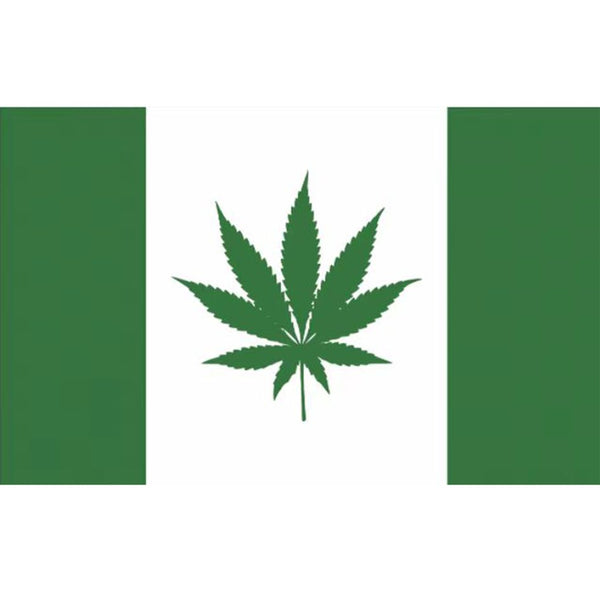 O Digital Printed Marijuana Flag