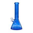12.5" Crystal Facet Beaker Bong – 7mm Thick Glass Glass Bong Super Supplys Inc Blue