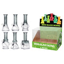 6″ Soft Glass Two Tone Mini Bongs – Assorted Designs | 6-Piece Display [GL-M6020x] Glass Bong Canadian Distributor T-Black