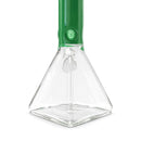 Fortune 18" 7mm Square Base Glass Water Pipe – 50mm Neck Glass Bong Fortune