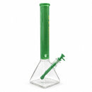 Fortune 18" 7mm Square Base Glass Water Pipe – 50mm Neck Glass Bong Fortune