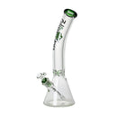 Johnny Green | 16″ 9mm Beaker Bent Neck with Grid Percolator Slide – Green (MJG-008) Glass Bong Canadian Distributor