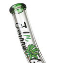 Johnny Green | 20″ 9mm Beaker Bent Neck with Grid Percolator Slide – Green (MJG-009) Glass Bong Canadian Distributor