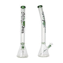 Johnny Green | 24″ Beaker Bong – 9MM Thick Bent Neck with Grid Percolator Slide (MJG-010) Glass Bong Canadian Distributor
