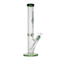 Johnny Green | 16″ 9mm Straight Tube with Grid Percolator Slide – Green (MJG-013) Glass Bong Canadian Distributor