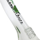 Johnny Green | 16″ 9mm Straight Tube with Grid Percolator Slide – Green (MJG-013) Glass Bong Canadian Distributor