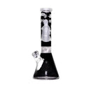Midnight 14″ Clear Beaker Bong Glass Bong Multiverse