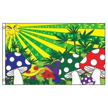 Flag - Mushroom Starburst