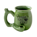 PREMIUM ROAST & TOAST PIPE MUG - GREEN WITH BLACK PRINT Mug Pipe Roast and Toast Gifts