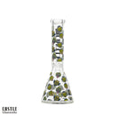 SC Castle Glassworks Masks 10" 5mm Beaker Bong