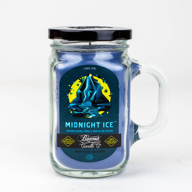 Beamer Candle Co.| Ultra Premium Jar Smoke killer collection candle Candle ONE Midnight Ice