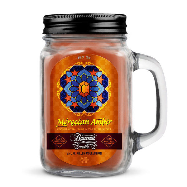 Beamer Candle Co. 12oz Glass Mason Jar - Moroccan Amber