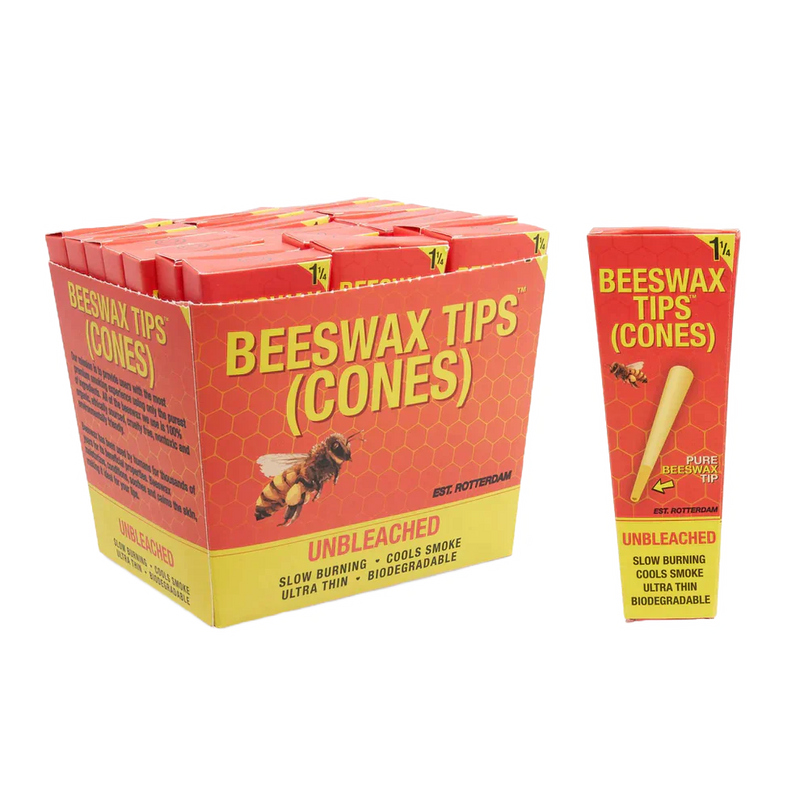 O BEESWAX TIPS™ 1-1/4 PRE ROLLED CONES BOX OF 21