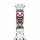 10" Glow-in-the-Dark Skull Graphic Beaker Glass Bong Super Supplys Inc