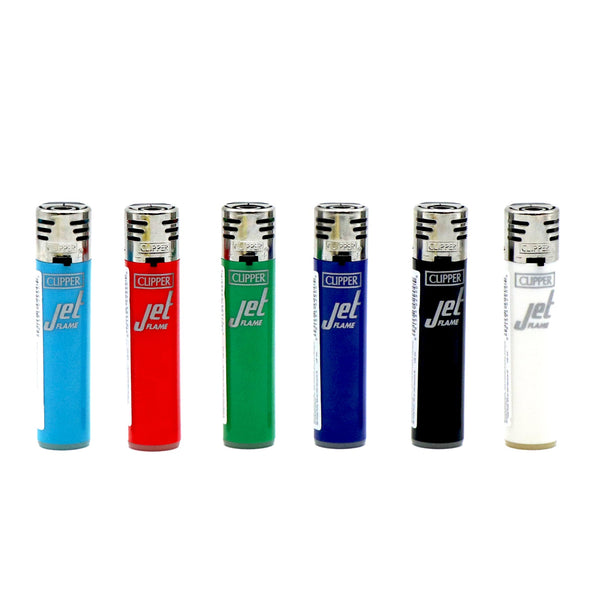 Clipper Lighter - Jet Flame Plastic Solid Colour