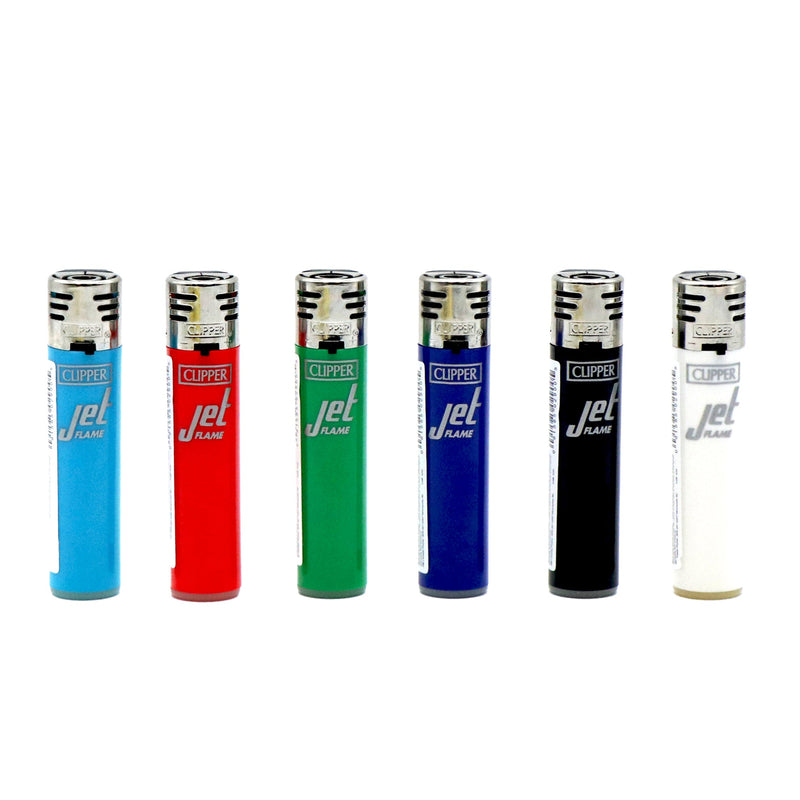 Clipper Lighter - Jet Flame Plastic Solid Colour