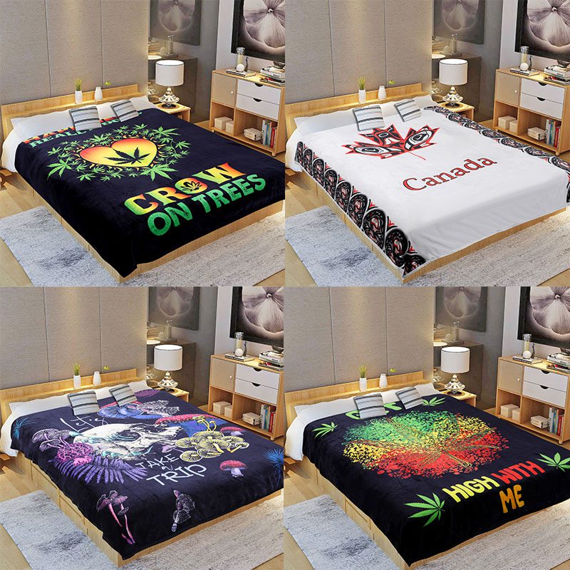 O Digital Printed Single layer 1 ply Licensed Fleece Blanket [Combo-A]