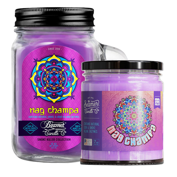Beamer Candle Co. 7oz & 12oz Glass Mason Jar - Nag Champa