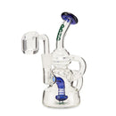 Ooze | Quartz Mini Rig - Flood Glass Rig Cannatron Dark Blue
