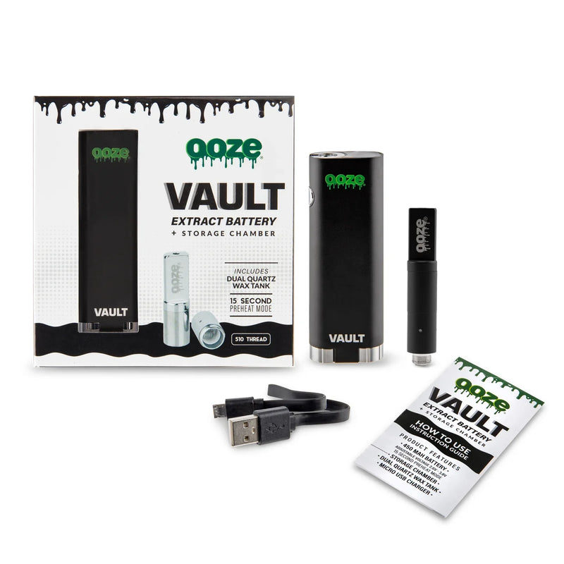 O Ooze | Vault 510 Thread Vape Battery With Storage Chamber