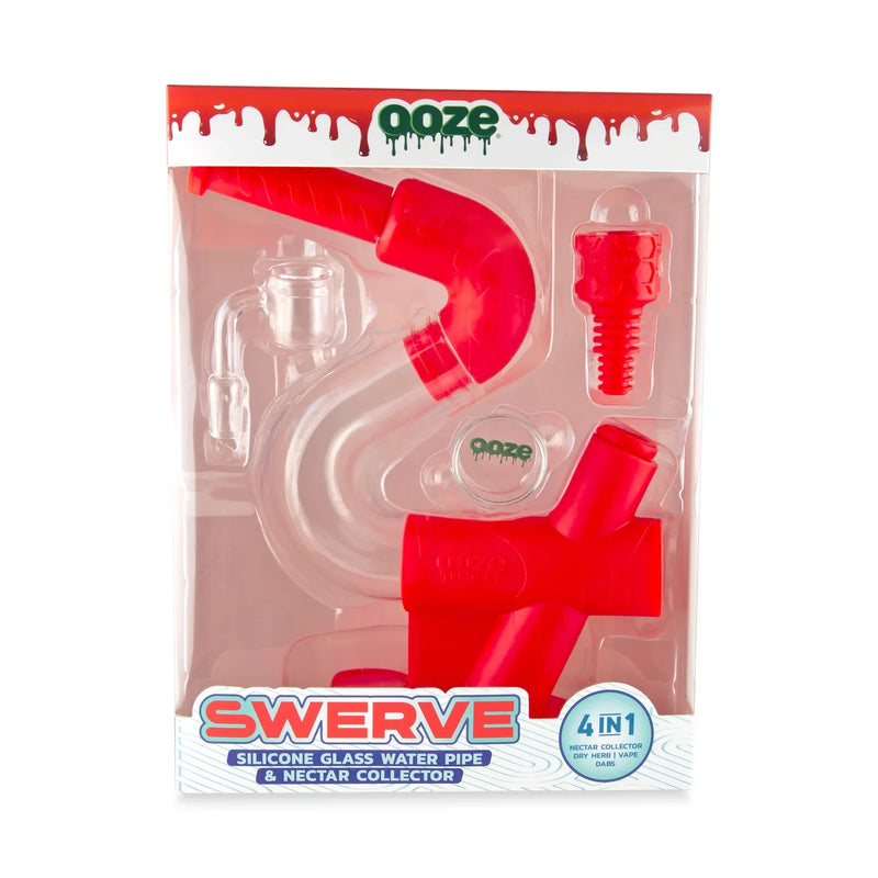 O Ooze | Swerve Silicone Water Pipe, Dab Rig & Dab Stra w