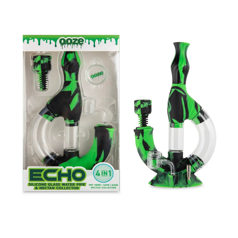 O Ooze | Echo Silicone Water Pipe, Dab Rig & Dab Stra w