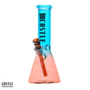 SC Castle Glassworks 12" Electroplated Dual Colour Beaker Bong
