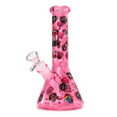 10" Cherry Bomb Glass Beaker Glass Bong Super Supplys Inc Lipstick Love