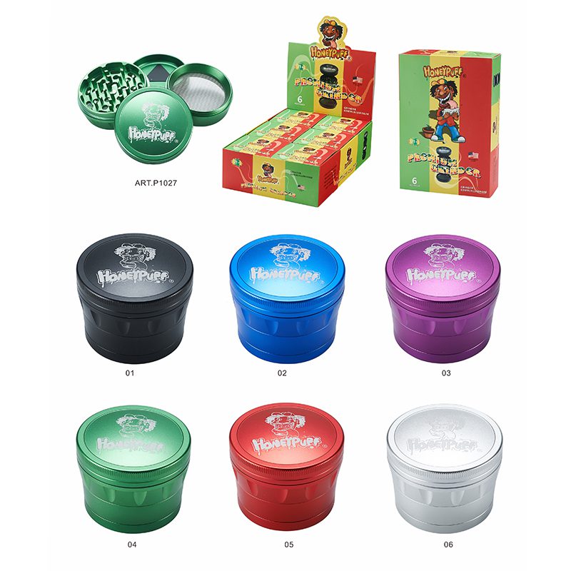 O Honey Puff | 4 Parts 63mm Grinder Box of 6 [P1027]