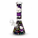 10" Character Fashion Beaker Glass Water Pipe Glass Bong Super Supplys Inc Purple