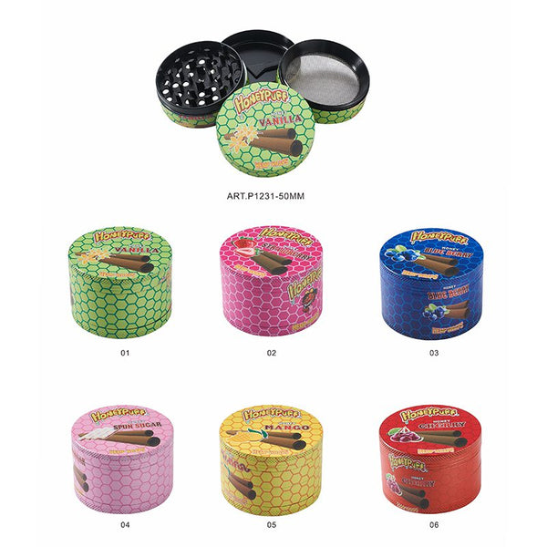 Honey Puff | 4 Parts 50mm Honey Puff Grinder Box of 6 [P1231-50] Herb Grinder Canadian Distributor