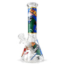 10" Ninja Anime Glass Beaker Glass Bong Super Supplys Inc B
