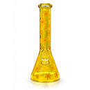 10" Daisy Pattern Colored Glass Beaker Glass Bong Super Supplys Inc