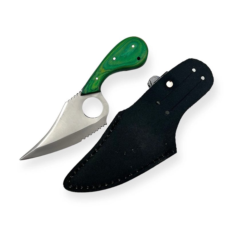 O 7.5" Red Hunting Knife-Green [PC-132]