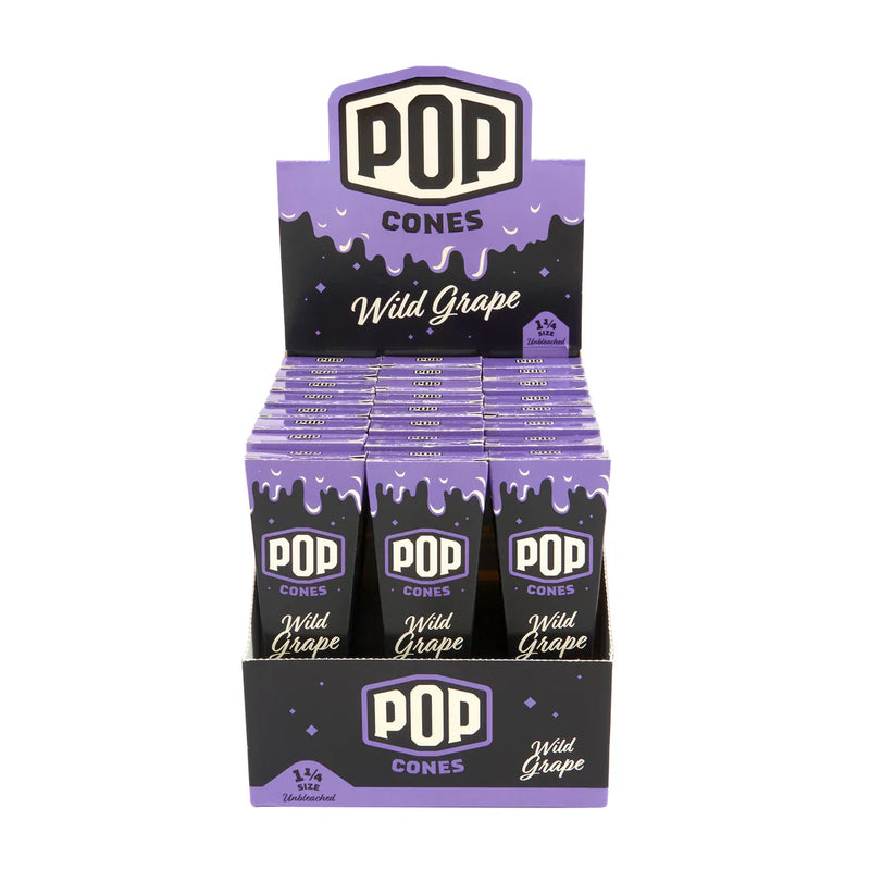 O Pop Cones | 1 1/4 6pk Pre-Rolled Cones with Flavor Tip 24ct Display