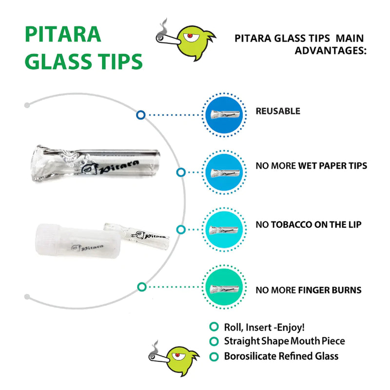 O Smoke Pitara - GLASS ROLLING TIPS