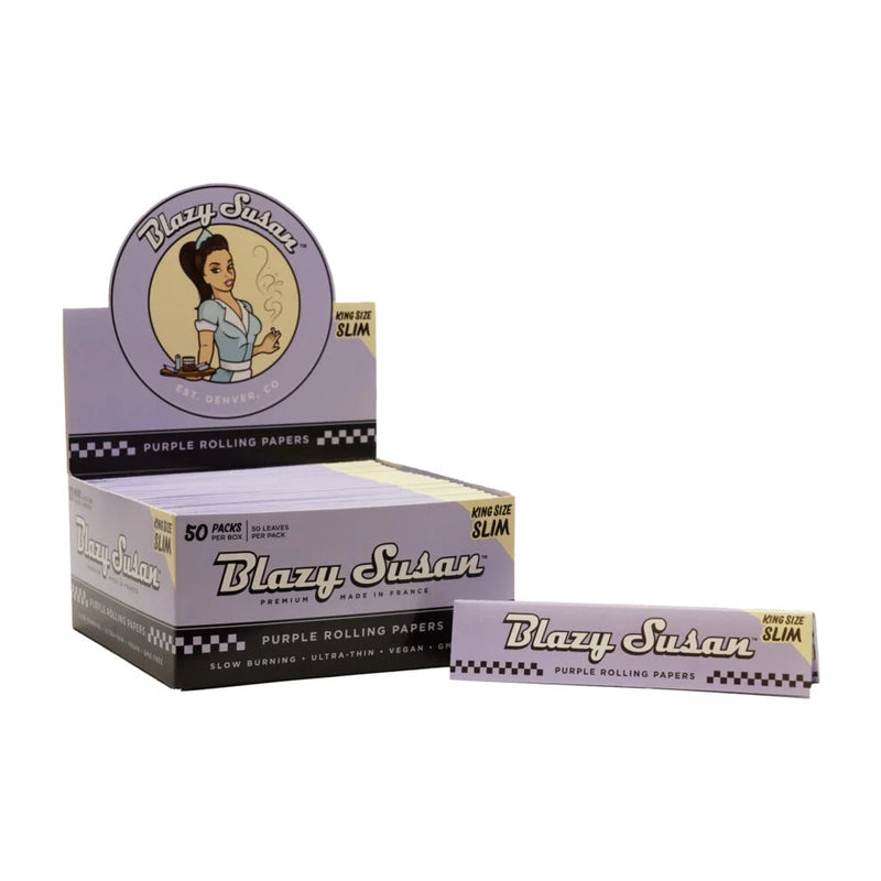 O Blazy Susan | King Size Rolling Purple paper box of 50